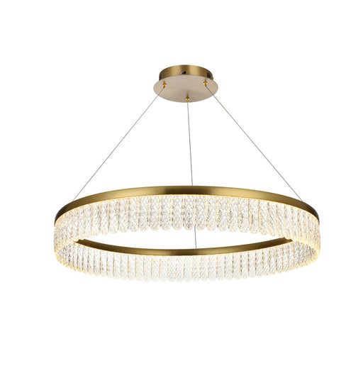 2060D32SG - Rune LED Chandelier in Satin Gold by Elegant Lighting