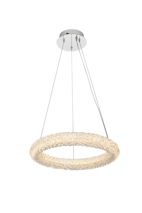 3800D18C - Bowen LED Chandelier in Chrome by Elegant Lighting