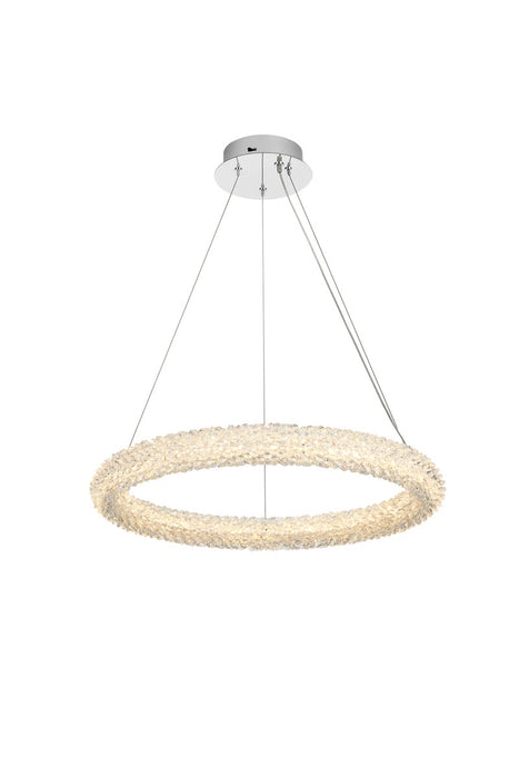 3800D23C - Bowen LED Chandelier in Chrome by Elegant Lighting