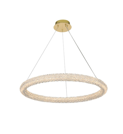 3800D31SG - Bowen LED Chandelier in Satin Gold by Elegant Lighting