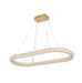 3800D42L1SG - Bowen LED Chandelier in Satin Gold by Elegant Lighting