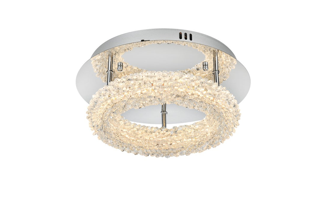 3800F14C - Bowen LED Flush Mount in Chrome by Elegant Lighting