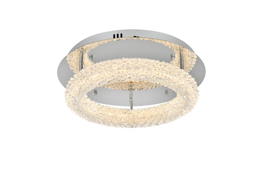 3800F18C - Bowen LED Flush Mount in Chrome by Elegant Lighting