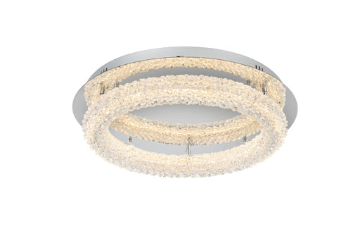 3800F22C - Bowen LED Flush Mount in Chrome by Elegant Lighting