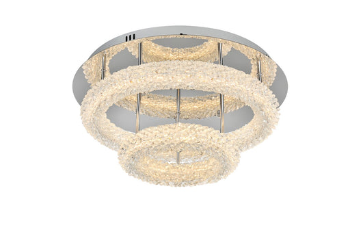 3800F22L2C - Bowen LED Flush Mount in Chrome by Elegant Lighting