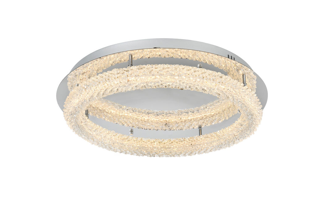 3800F26C - Bowen LED Flush Mount in Chrome by Elegant Lighting