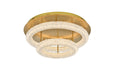 3800F26L2SG - Bowen LED Flush Mount in Satin Gold by Elegant Lighting