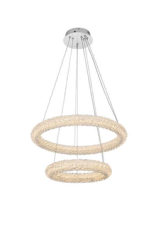 3800G24C - Bowen LED Chandelier in Chrome by Elegant Lighting