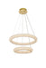 3800G24SG - Bowen LED Chandelier in Satin Gold by Elegant Lighting