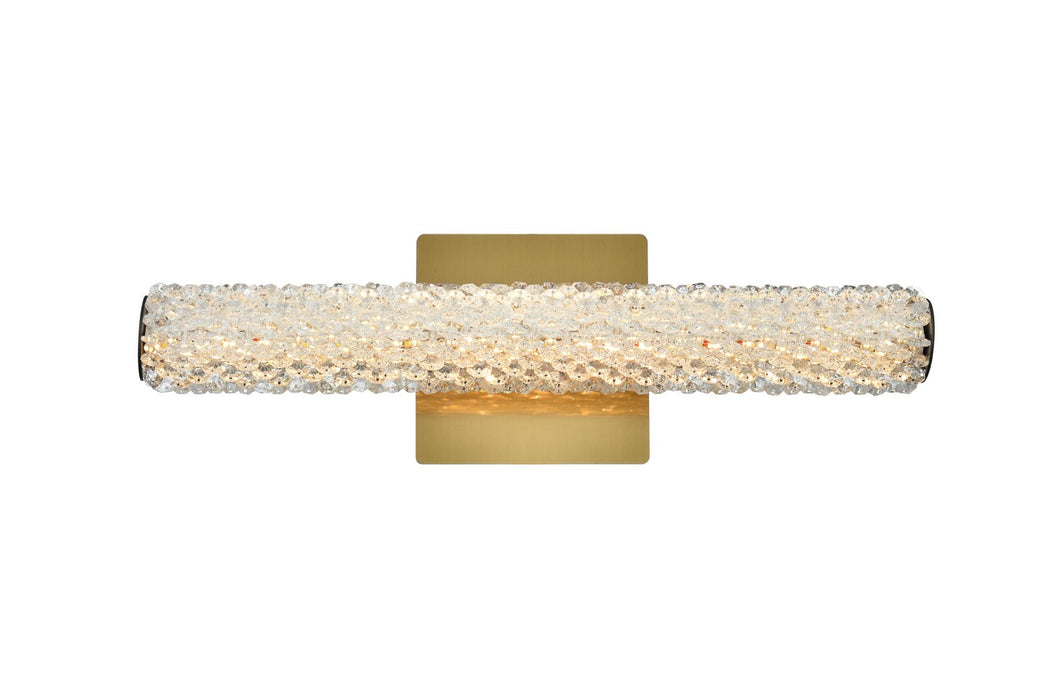 3800W18SG - Bowen LED Wall Sconce in Satin Gold by Elegant Lighting