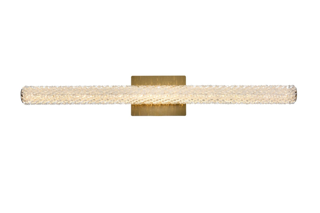 3800W36SG - Bowen LED Wall Sconce in Satin Gold by Elegant Lighting