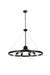 LD746D32BK - Thora 6-Light Pendant in Black by Elegant Lighting