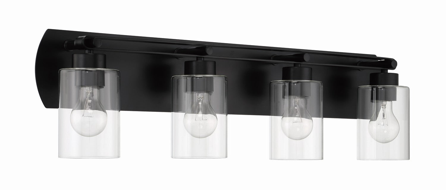 17631FB4 - Hendrix 4-Light Vanity in Flat Black by Craftmade