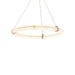 Clique LED Pendant Chandelier in Aged Brass