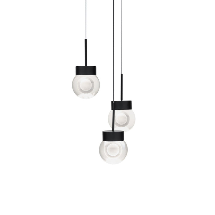 Double Bubble LED Pendant in Black