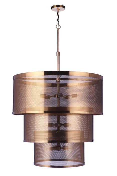 58992-SB - Mesh 12 Light Pendant in Satin Brass by Craftmade