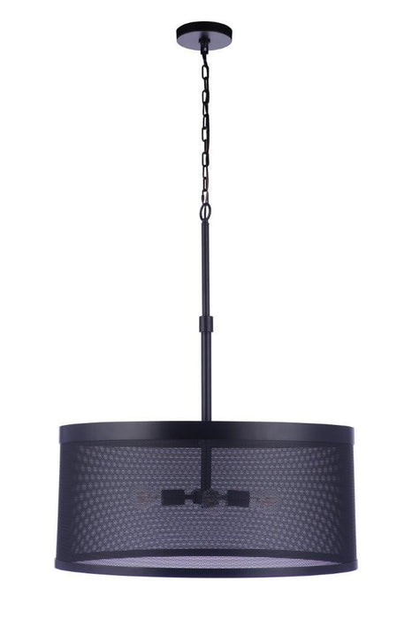 58994-FB - Mesh 4-Light Pendant in Flat Black by Craftmade