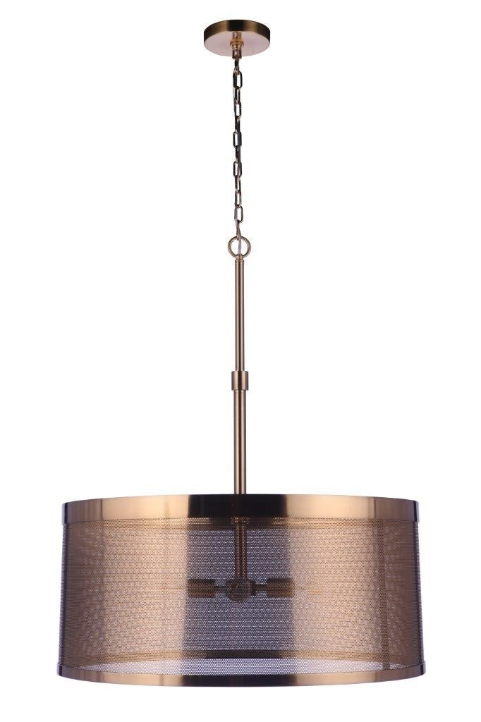 58994-SB - Mesh 4-Light Pendant in Satin Brass by Craftmade