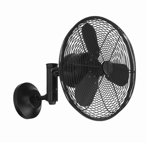 BW414FB3- Bellows IV Indoor/Outdoor 14" Wall Fan in Flat Black by Craftmade