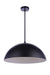 P1000FB-LED - Sculptural Statement LED Pendant in Flat Black by Craftmade