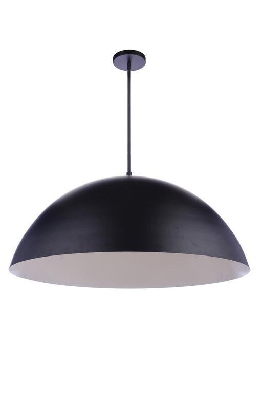 P1001FB-LED - Sculptural Statement LED Pendant in Flat Black by Craftmade