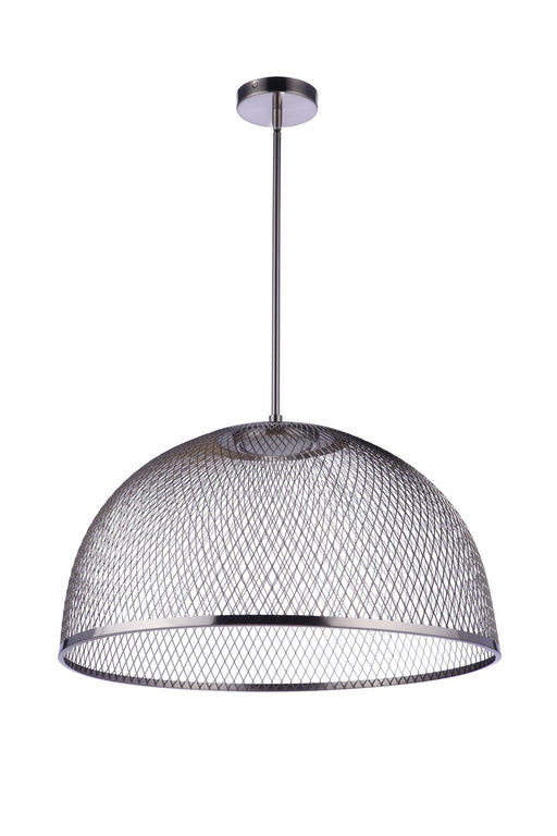 P1005BNK-LED - Sculptural Statement LED Pendant in Brushed Polished Nickel by Craftmade