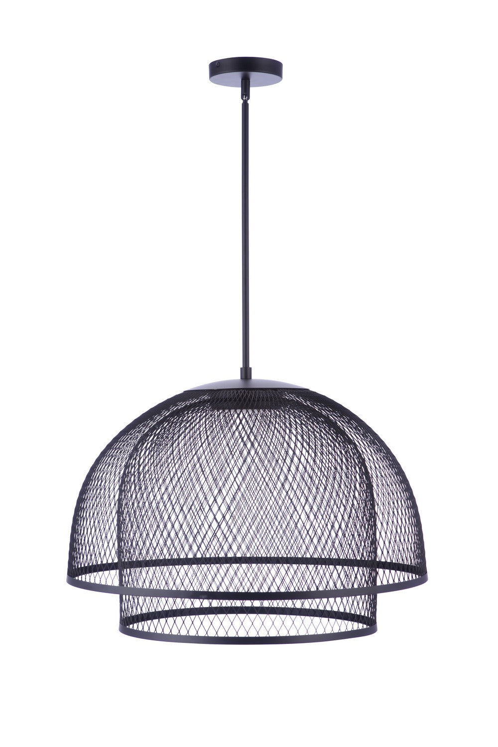 P1006FB-LED - Sculptural Statement LED Pendant in Flat Black by Craftmade