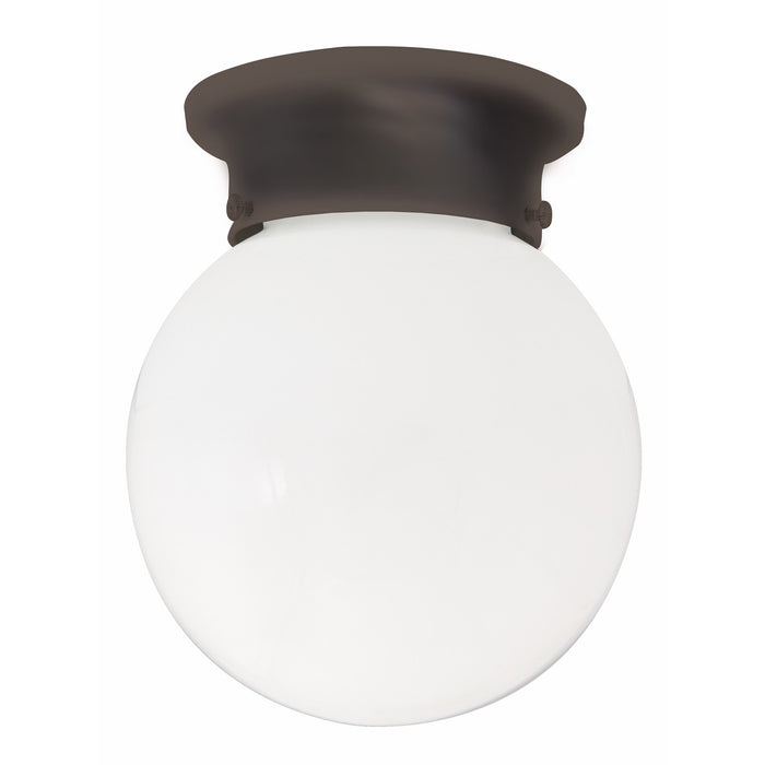 5569BB - Globe 1-Light Flush Mount in Burnished Bronze by Capital Lighting