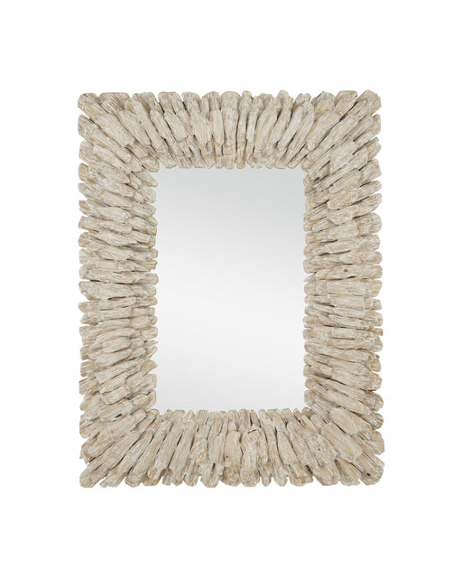 1000-0150 - Beachhead Mirror in Whitewashed Driftwood by Currey and Company