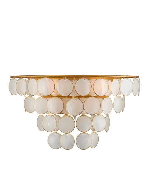 5000-0223 - Bon Vivant 3-Light Wall Sconce in Natural & Contemporary Gold by Currey and Company