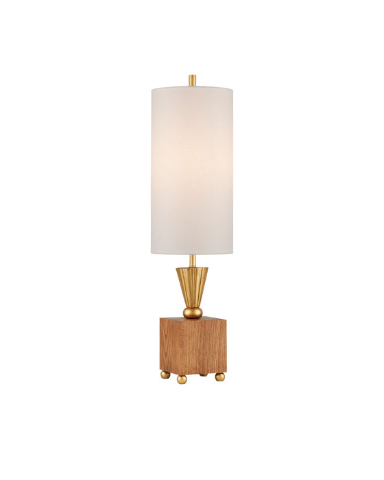 6000-0865 - Ballyfin 1-Light Table Lamp in Classic Honey & Gold Leaf by Currey and Company