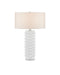 6000-0870 - Cassandra 1-Light Table Lamp in Matte White by Currey and Company