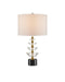 6000-0872 - Waterfall 1-Light Table Lamp in Clear & Natural & Brass by Currey and Company