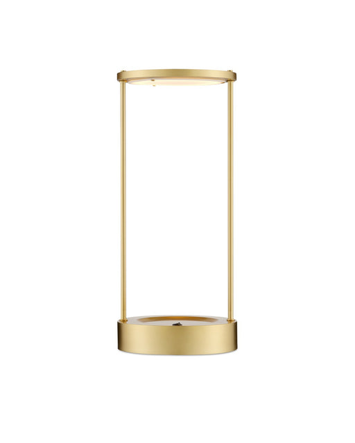 6000-0908 - Passavant 1-Light Table Lamp in Brushed Brass by Currey and Company