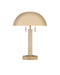 6000-0914 - Miles 2-Light Table Lamp in Brass & Natural by Currey and Company