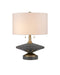 6000-0918 - Jebel 2-Light Table Lamp in Natural & Brushed Brass by Currey and Company