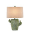 6000-0929 - 1-Light Table Lamp in Antiqued Green by Currey and Company