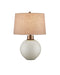 6000-0939 - 1-Light Table Lamp in Off-White & Metallic Gold by Currey and Company