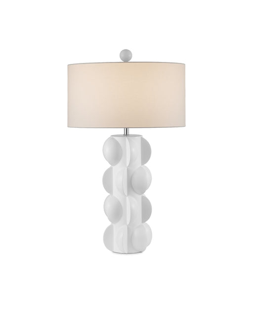 One Light Table Lamp in White