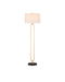 8000-0144 - Glossary 1-Light Floor Lamp in Contemporary Gold Leaf & Natural by Currey and Company