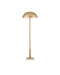 Miles Two Light Floor Lamp in Brass/Natural