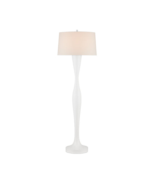 8000-0153 - Monica 1-Light Floor Lamp in White by Currey and Company