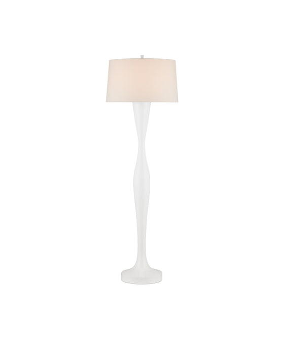 8000-0153 - Monica 1-Light Floor Lamp in White by Currey and Company