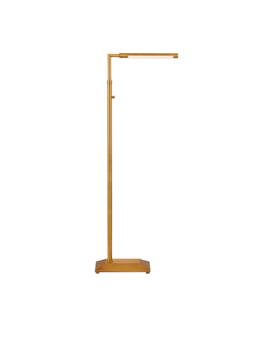 8000-0157 - 1-Light Floor Lamp in Antique Brass by Currey and Company