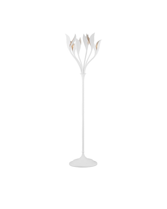 8000-0160 - 6-Light Floor Lamp in Gesso White by Currey and Company