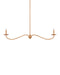 9000-1127 - Saxon 2-Light Chandelier in Saddle Tan & Natural by Currey and Company