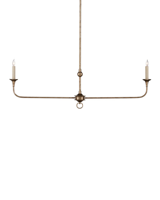 Nottaway Two Light Chandelier in Pyrite Bronze