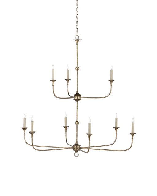 Nottaway Nine Light Chandelier in Pyrite Bronze