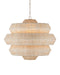 9000-1134 - Antibes 9-Light Chandelier in Bleached & Snow White by Currey and Company