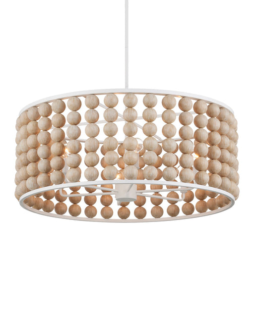 9000-1139 - Holcroft 6-Light Chandelier in Sandstone & Sugar White by Currey and Company